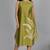 Olive green chanderi a-line dress with slip (2pcs set)