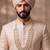 White kundan groom necklace – classic sherwani jewellery