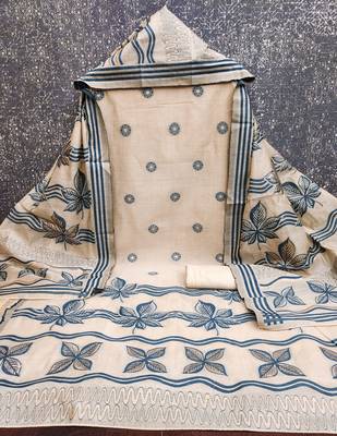 women's multi unstitched jacquard dress material with stylish woven dupatta 2