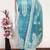 women's sea green unstitched jacquard dress material with stylish woven dupatta 
