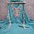 women's sea green unstitched vichitra dress material with embroidered dupatta