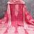 women's pink unstitched jacquard dress material with stylish woven dupatta 