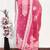 women's pink unstitched jacquard dress material with stylish woven dupatta 