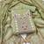 women's olive green unstitched roman silk dress material with woven dupatta