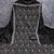 women's black unstitched vichitra dress material with embroidered dupatta