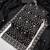 women's black unstitched vichitra dress material with embroidered dupatta
