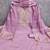 women's lavender unstitched roman silk dress material with woven dupatta