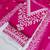 women's magenta unstitched chanderi dress material with embroidered dupatta
