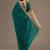 Fetching rama green tissue silk zari and sequins embroidered indian latest design ethnic saree