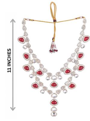 Rani kundan sherwani necklace – sophisticated groom accessory 4