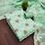 women's sea green unstitched chanderi dress material with embroidered dupatta