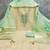 women's beige unstitched simmer butti dress material with woven dupatta 