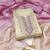 women's beige unstitched simmer butti dress material with woven dupatta 