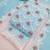 women's sky blue unstitched chanderi dress material with embroidered dupatta 