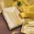 women's beige unstitched simmer butti dress material with woven dupatta