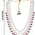 Maroon kundan pearl necklace for men – regal sherwani wedding jewellery