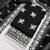 women's black unstitched chanderi dress material with embroidered dupatta 