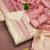 women's beige unstitched simmer butti dress material with woven dupatta