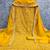 women's mustard unstitched vichitra silk dress material with embroidered dupatta