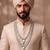 Green kundan pearl sherwani necklace – regal groom jewellery