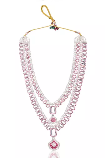 Rani kundan pearl necklace for men – festive wedding jewellery