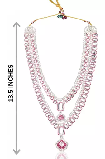 Rani kundan pearl necklace for men – festive wedding jewellery
