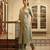 Green handloom tissue kurta set
