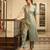 Green handloom tissue kurta set