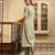 Green handloom tissue kurta set