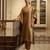 Golden handloom tissue kaftan set