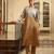 Gold and silver handloom tissue kurta set