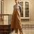 Gold and silver handloom tissue kurta set