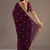 Glamorous wine tissue silk zari and sequins embroidered indian latest design wedding saree