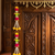 shubh labh parrot door hanging decorative  ring latkan and pom pom home temple decorations (pack of 2)