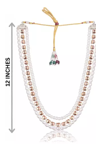 Gold kundan pearl groom necklace – royal traditional jewellery