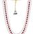Maroon kundan pearl sherwani necklace – elegant traditional jewellery
