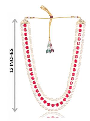 Rani kundan pearl necklace – grand groom wedding jewellery 4