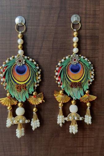 decorative shubh labh hanging perfect for decoration  ideal for diwali your decor (pack of-2)