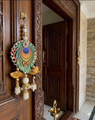 decorative shubh labh hanging perfect for decoration  ideal for diwali your decor (pack of-2) 3