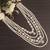 White kundan pearl necklace for men – timeless wedding accessory
