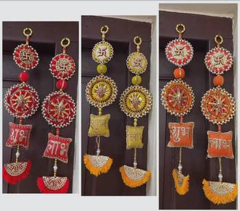 decorative hanging perfect for home decoration  ideal for diwali festivities decor (pack of-2) 3