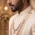 Maroon kundan pearl necklace for men – designer groom jewellery