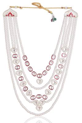 Rani kundan pearl groom necklace – classic wedding accessory 3
