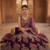 Wine Purple Embroidered Lehenga Choli with Dupatta for Women