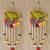 handmade decorative traditional hanging  multicolour pom pom toran for home decor (pack of 2)