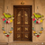 handmade decorative traditional hanging  multicolour pom pom toran for home decor (pack of 2)