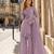 lavender shimmer silk blend   semi stitched suit with embroidery & mirror work