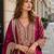 rani chinon readymade plazzo suit with embroidery sequence work