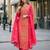 rani chinon readymade suit with zari & thread embroidered work 