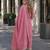 pink chinon readymade suit with zari & thread embroidered work 